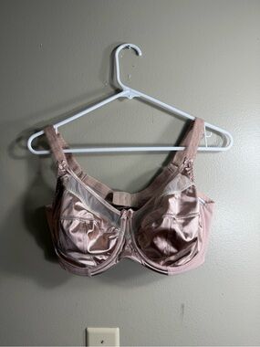 Goddess 36DDD Blush Satin Full Coverage Underwire Bra